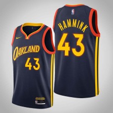 Golden State Warriors #43 Geert Hammink Jersey -Navy OAKLAND 2020-2021 City