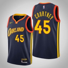 Golden State Warriors #45 Joe Courtney Jersey -Navy OAKLAND 2020-2021 City