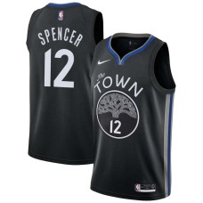 Golden State Warriors #12 Andre Spencer Jersey -The TOWN 2019-2020 City