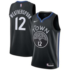 Golden State Warriors #12 Quinndary Weatherspoon Jersey -The TOWN 2019-2020 City