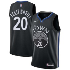 Golden State Warriors #20 Nikoloz Tskitishvili Jersey -The TOWN 2019-2020 City