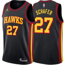 Atlanta Hawks #27 Bob Schafer Jersey -Black