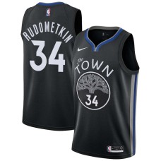 Golden State Warriors #34 John Rudometkin Jersey -The TOWN 2019-2020 City