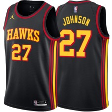 Atlanta Hawks #27 Ollie Johnson Jersey -Black