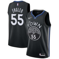 Golden State Warriors #55 Chris Engler Jersey -The TOWN 2019-2020 City