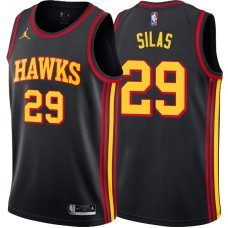 Atlanta Hawks #29 Paul Silas Jersey -Black