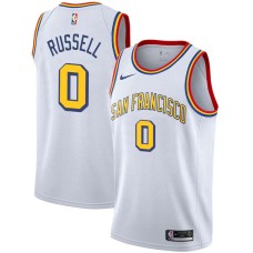 Golden State Warriors #0 D'Angelo Russell Jersey -White SAN FRANCISCO Classic