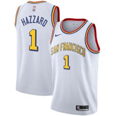 Golden State Warriors #1 Walt Hazzard Jersey -White SAN FRANCISCO Classic