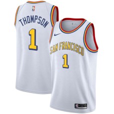 Golden State Warriors #1 Jason Thompson Jersey -White SAN FRANCISCO Classic