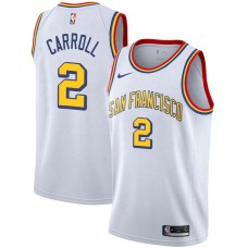 Golden State Warriors #2 Joe Barry Carroll Jersey -White SAN FRANCISCO Classic