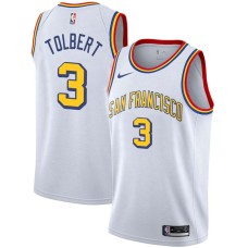 Golden State Warriors #3 Tom Tolbert Jersey -White SAN FRANCISCO Classic