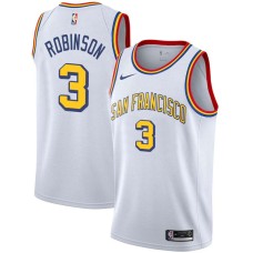 Golden State Warriors #3 Larry Robinson Jersey -White SAN FRANCISCO Classic