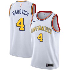 Golden State Warriors #4 Moe Radovich Jersey -White SAN FRANCISCO Classic