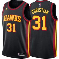 Atlanta Hawks #31 Bob Christian Jersey -Black