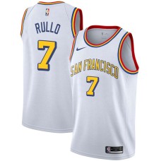 Golden State Warriors #7 Jerry Rullo Jersey -White SAN FRANCISCO Classic