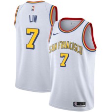 Golden State Warriors #7 Jeremy Lin Jersey -White SAN FRANCISCO Classic