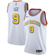 Golden State Warriors #9 George Lee Jersey -White SAN FRANCISCO Classic