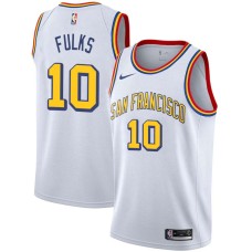 Golden State Warriors #10 Joe Fulks Jersey -White SAN FRANCISCO Classic