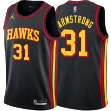 Atlanta Hawks #31 Hilton Armstrong Jersey -Black