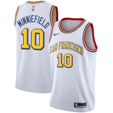 Golden State Warriors #10 Dirk Minniefield Jersey -White SAN FRANCISCO Classic