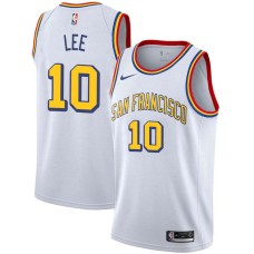 Golden State Warriors #10 David Lee Jersey -White SAN FRANCISCO Classic