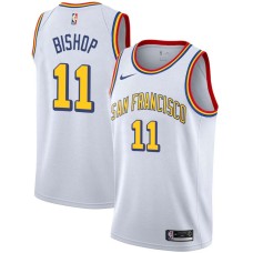 Golden State Warriors #11 Gale Bishop Jersey -White SAN FRANCISCO Classic