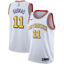 Golden State Warriors #11 Al Guokas Jersey -White SAN FRANCISCO Classic