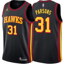 Atlanta Hawks #31 Chandler Parsons Jersey -Black