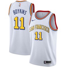 Golden State Warriors #11 Earl Boykins Jersey -White SAN FRANCISCO Classic