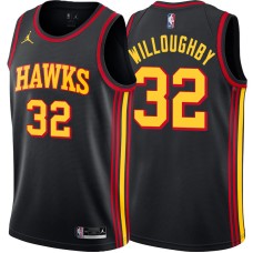 Atlanta Hawks #32 Bill Willoughby Jersey -Black