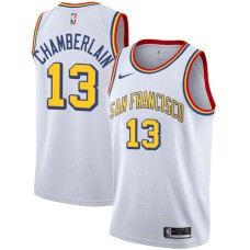 Golden State Warriors #13 Wilt Chamberlain Jersey -White SAN FRANCISCO Classic