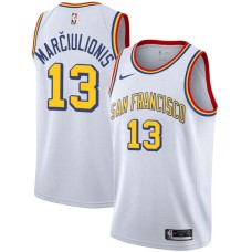 Golden State Warriors #13 Sarunas Marciulionis Jersey -White SAN FRANCISCO Classic