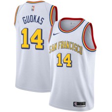 Golden State Warriors #14 Matt Guokas Jersey -White SAN FRANCISCO Classic