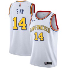 Golden State Warriors #14 Danny Finn Jersey -White SAN FRANCISCO Classic