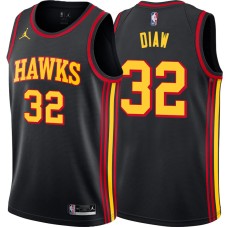 Atlanta Hawks #32 Boris Diaw Jersey -Black