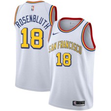 Golden State Warriors #18 Lennie Rosenbluth Jersey -White SAN FRANCISCO Classic