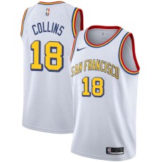 Golden State Warriors #18 Don Collins Jersey -White SAN FRANCISCO Classic