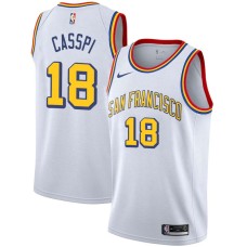 Golden State Warriors #18 Omri Casspi Jersey -White SAN FRANCISCO Classic