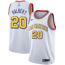 Golden State Warriors #20 Chick Halbert Jersey -White SAN FRANCISCO Classic