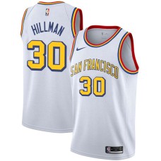 Golden State Warriors #30 Darnell Hillman Jersey -White SAN FRANCISCO Classic