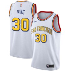 Golden State Warriors #30 Bernard King Jersey -White SAN FRANCISCO Classic