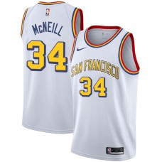 Golden State Warriors #34 Bob McNeill Jersey -White SAN FRANCISCO Classic