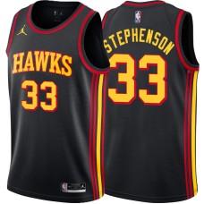 Atlanta Hawks #33 Lance Stephenson Jersey -Black