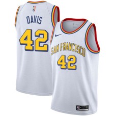 Golden State Warriors #42 Dwight Davis Jersey -White SAN FRANCISCO Classic