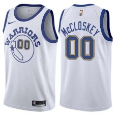 Golden State Warriors #00 Jack McCloskey Jersey -White Throwback