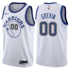 Golden State Warriors #00 Norm Grekin Jersey -White Throwback