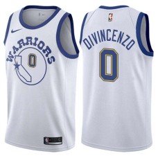 Golden State Warriors #0 Donte DiVincenzo Jersey -White Throwback