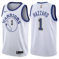 Golden State Warriors #1 Walt Hazzard Jersey -White Throwback