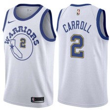 Golden State Warriors #2 Joe Barry Carroll Jersey -White Throwback