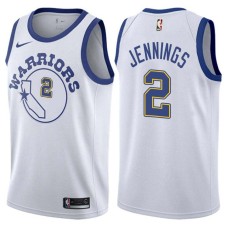 Golden State Warriors #2 Keith Jennings Jersey -White Throwback